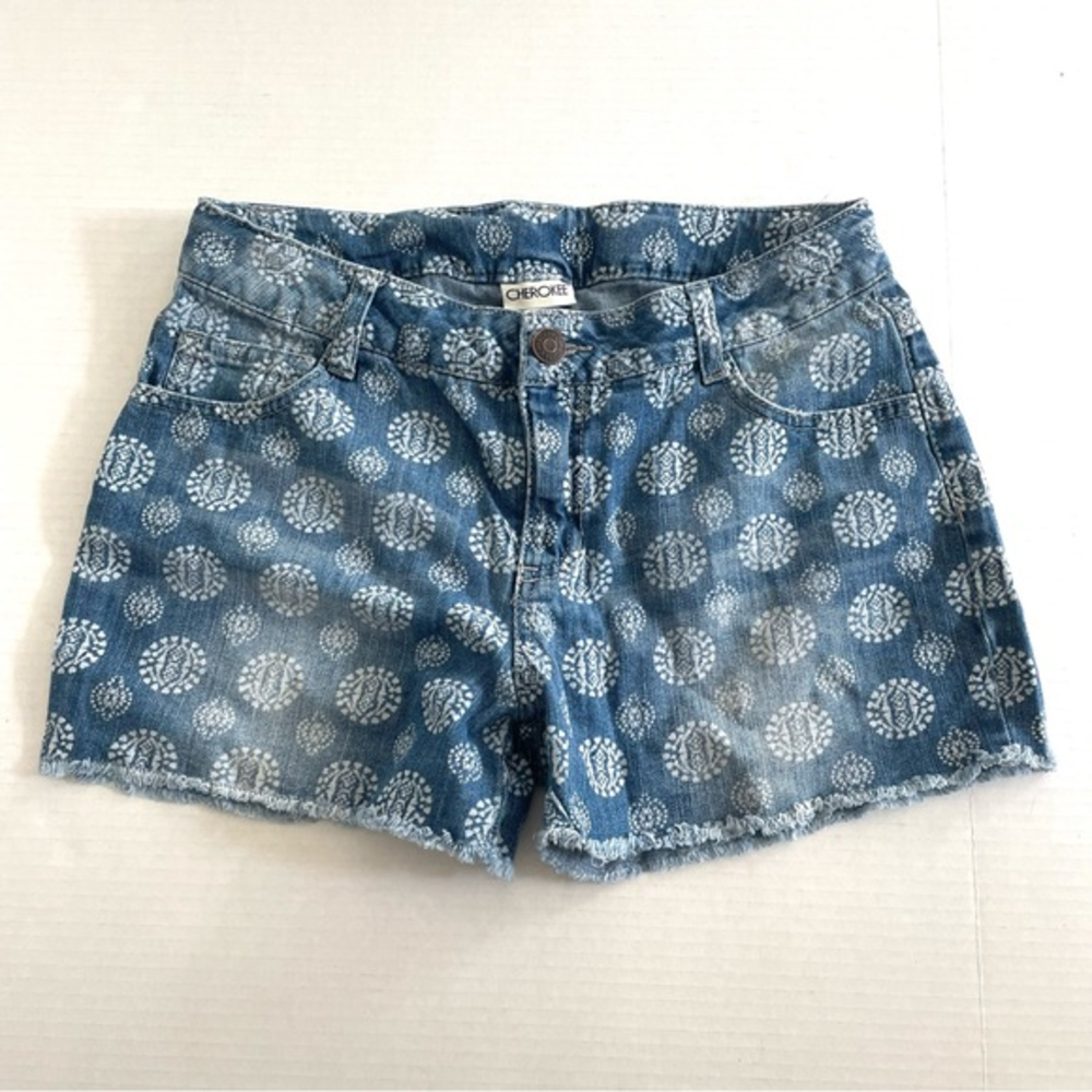 Cherokee Jean Shorts Pattern‎ Print Big kid size XL(14/16) or Women’s size S